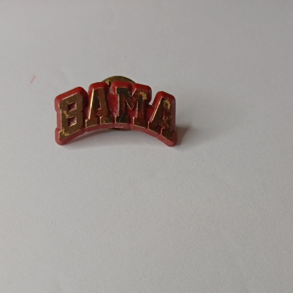 Red and Gold BAMA Emblem Pin